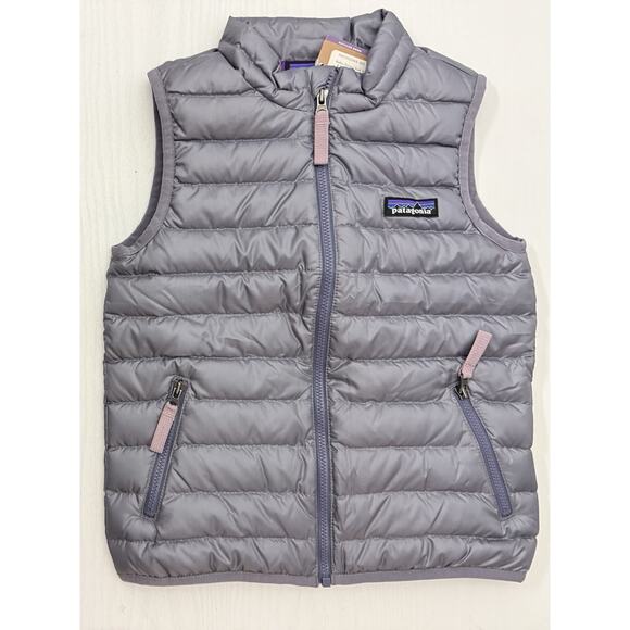 NWT Patagonia Recycled Down Puffer Vest Smokey Violet Size 4T Girls
